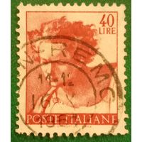 Италия 1961. Голова пророка Даниила с фрески Микеланджело на потолке Сикстинской капеллы