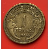 33-06 Франция 1 франк 1934 г.