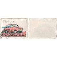 Польша 1973-12 2289 марка из серии Польский транспорт 1,00zl польский FIAT 126p k-098 (a1-09 ТОРГ/ВАША ЦЕНА
