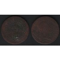 Австро-Венгерская Монархия km2112 1 крейцер 1812 года (6873