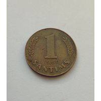 1 сантим 1939 года Латвия