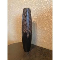 Ваза из темного дерева, ручная работа, Египет