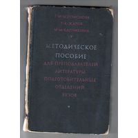 Методическое пособие для преподавателей литературы подготовительных отделений вузов.