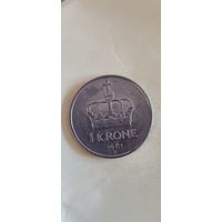 Норвегия 1 крон 1981