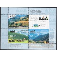 Киргизия 2001. Год гор. Фауна. Яки. Лошади. Ландшафты. 1 блок (101)