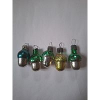 Елочные мини игрушки Желудь из армянского набора Малютка