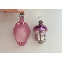 Елочная игрушка Сова гриб цена за все СССР К.5