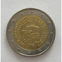 2 евро Германия 25-летие объединения Германии F