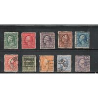 США-1908, (Скотт.331-341), гаш. , Стандарт, Президенты