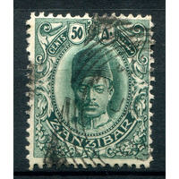 Британские колонии - Султанат Занзибар - 1908/09г. - султан Али ибн Хамуд, 50 с - 1 марка - гашёная [Mi 95]. #4-B5-114-A-1