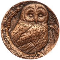 G Самоа 25 центов 2023 года Самоа Серая неясыть Совы легендарная серия