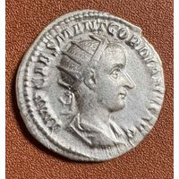 Монета, Гордиан III, Антониниан, 239-240 год. Н. Э. Римская империя. Серебро
