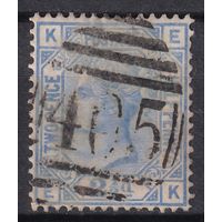 65.Br. Великобритания. Виктория. Стандарт. 2 1/2 P. 1880 г. Mi.#51. Plate 19.