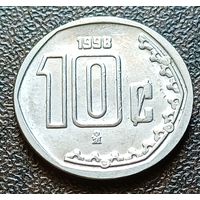 Мексика 10 сентаво, 1998    ( 1-4-7 )