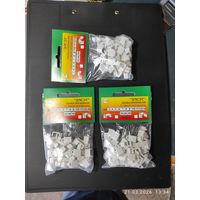 Скоба крепежная прямоугольная с гвоздем (50шт) 9х5, (3 упак) с 1 рубля