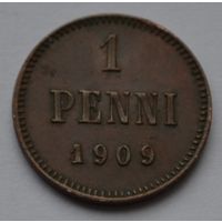 Финляндия, 1 пенни 1909 г.