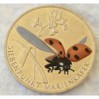 5 евро 2023. Семиточечная божья коровка