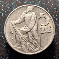 5 злотых 1960 моряк состояние распродажа коллекции