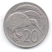 20 центов 1989 Новая Зеландия