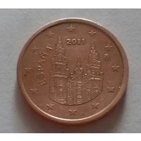 2 евроцента, Испания 2011, 2015 г., AU