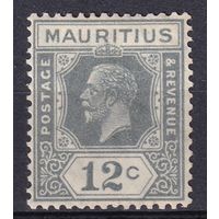 31.BrKM. Великобритания. Колонии. Маврикий. Георг V. Стандарт. 12C. 1921 г. Mi.#165.