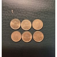 Венгрия, 1 форинт (1992, 1994, 1996, 1997, 2002, 2004) одним лотом
