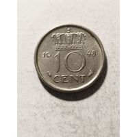 Нидерланды 10 центов 1948