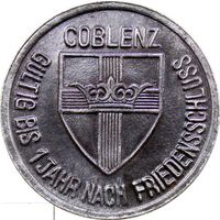 РАСПРОДАЖА!!! - ГЕРМАНИЯ КОБЛЕНЦ 25 пфеннигов 1918 год