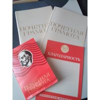 Почетная грамота, благодарность. /26