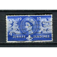 Великобритания - 1957 - Всемирный скаутский Джамбори (слет) 4p - [Mi.300] - 1 марка. Гашеная.  (Лот 35HH)-T41P28