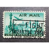 Марка США 1947 год  Авиапочта Статуя Свободы