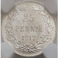 25 пенни 1917 MS-64