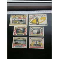 Германия-нотгельд  10 .25.50 пфеннинов  1921 1922  Ostseebad Graal,