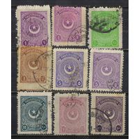 Турция Респ 1923 Звезда и полумесяц  Стандарт #809-11,815,817-8,824