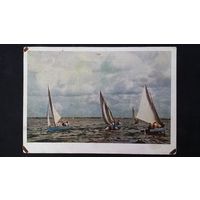 Открытое письмо 1954 год Яхты на Финском заливе ИЗОГИЗ