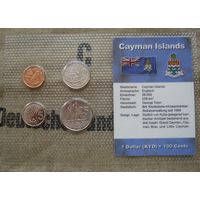 1, 5, 10, 25 центов 2005 Каймановы острова набор