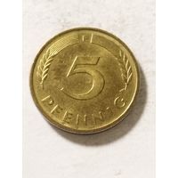 Германия 5 пфенинг 1990 F