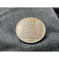 10 франков 1931 год серебро с рубля