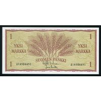 Финляндия 1 марка 1963 г. Valvanne-Aranko. P98. UNC