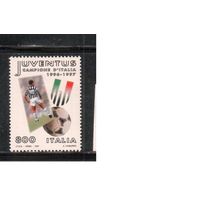 Италия-1997,(Мих.2508)  **  Спорт, Футбол, ФК "Ювентус" (одиночка)