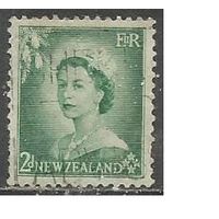 Новая Зеландия. Королева Елизавета II. 1954г. Mi#335.