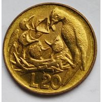 Сан-Марино 20 лир 1975 UNC