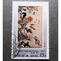 Марка КНДР 1978 год Корейские картины
