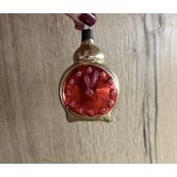 Елочная игрушка часы будильник СССР