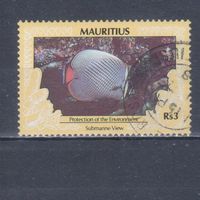 [849] Маврикий 1989. Фауна.Рыба. Гашеная марка.