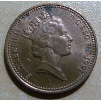 1 пенни 1991 Великобритания