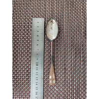 Ложка старая латунная в посеребрении
