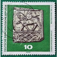 ГДР 1970. Каменный рельеф VII века Всадник из Хорнхаузена
