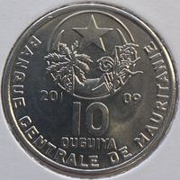 Мавритания 10 угий 2009 г. В холдере