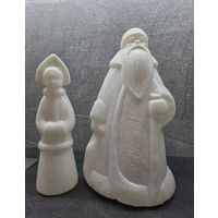 Дед Мороз и Снегурочка пластик СССР